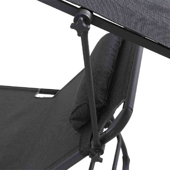 SIENA GARDEN Campingliege + Comfort grau